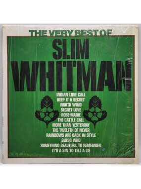 The Very Best Of Slim Whitman Vinyl Record 1974 United Artists UA-LA245-G